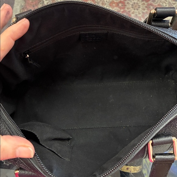 Gucci Black monogram and leather purse - Picture 7 of 12